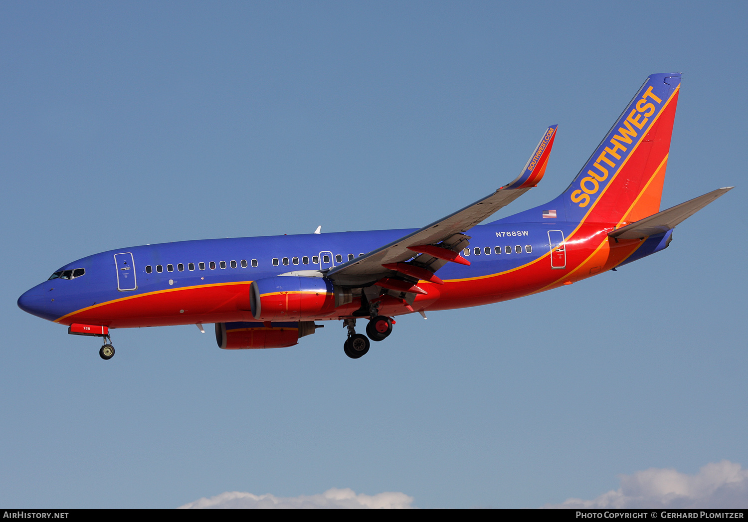 Aircraft Photo of N768SW | Boeing 737-7H4 | Southwest Airlines | AirHistory.net #424302