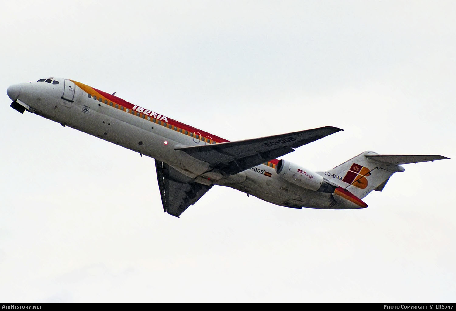 Aircraft Photo of EC-DGB | McDonnell Douglas DC-9-34 | Iberia | AirHistory.net #424354
