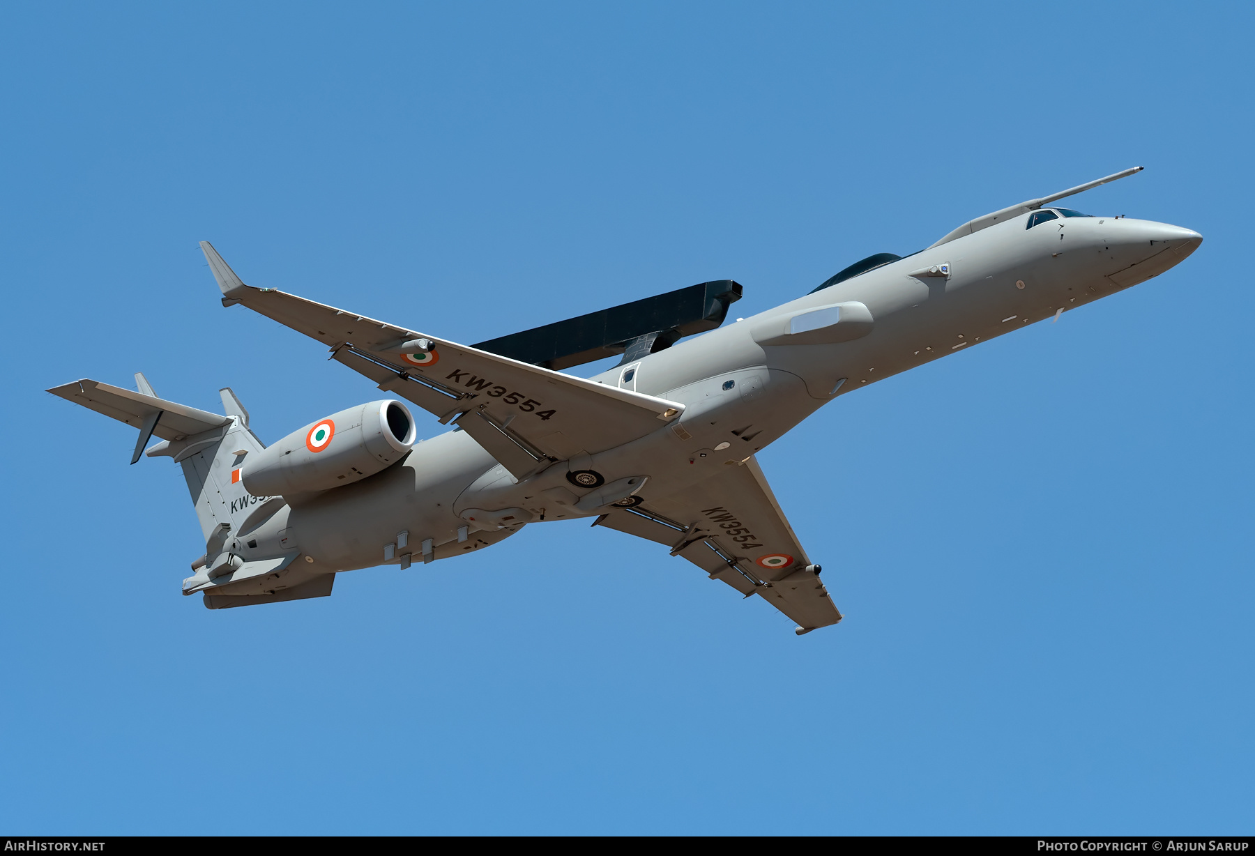 Aircraft Photo of KW3554 | Embraer EMB-145SM AEW&C | India - Air Force | AirHistory.net #424363