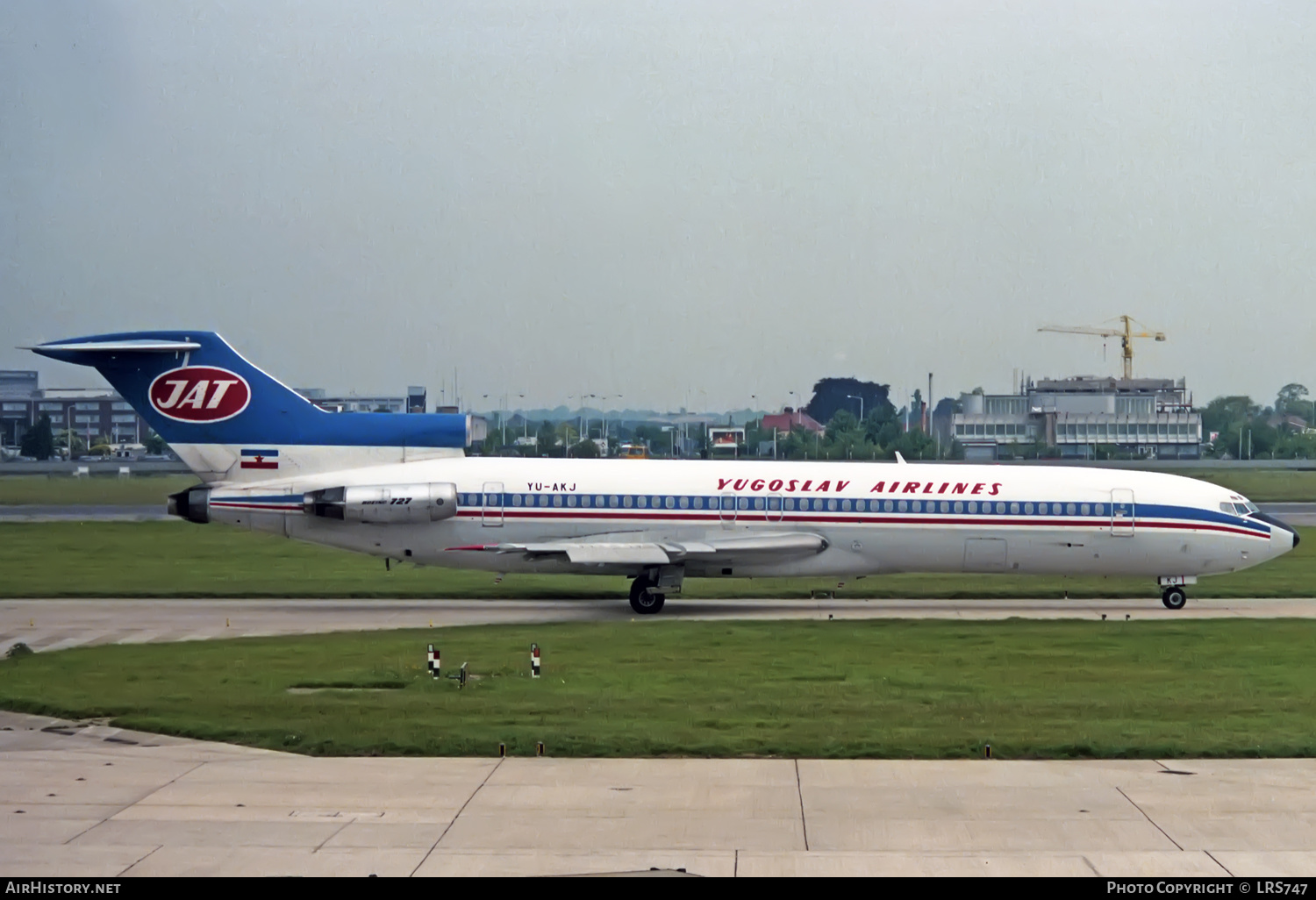 Aircraft Photo of YU-AKJ | Boeing 727-2H9/Adv | JAT Yugoslav Airlines - Jugoslovenski Aerotransport | AirHistory.net #424366