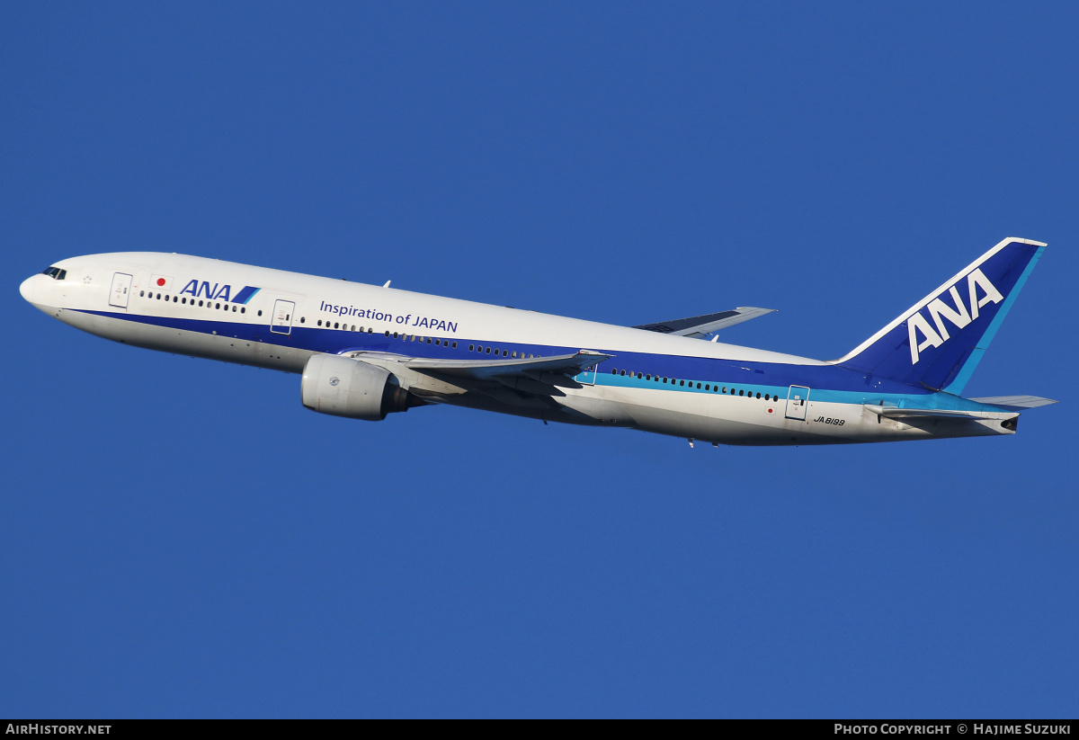 Aircraft Photo of JA8199 | Boeing 777-281 | All Nippon Airways - ANA | AirHistory.net #424397
