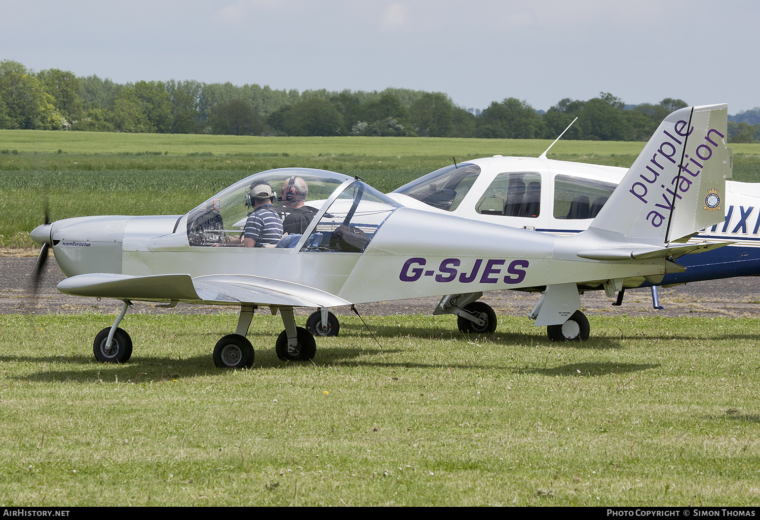 Aircraft Photo of G-SJES | Cosmik EV-97 TeamEurostar UK | Purple Aviation | AirHistory.net #424402