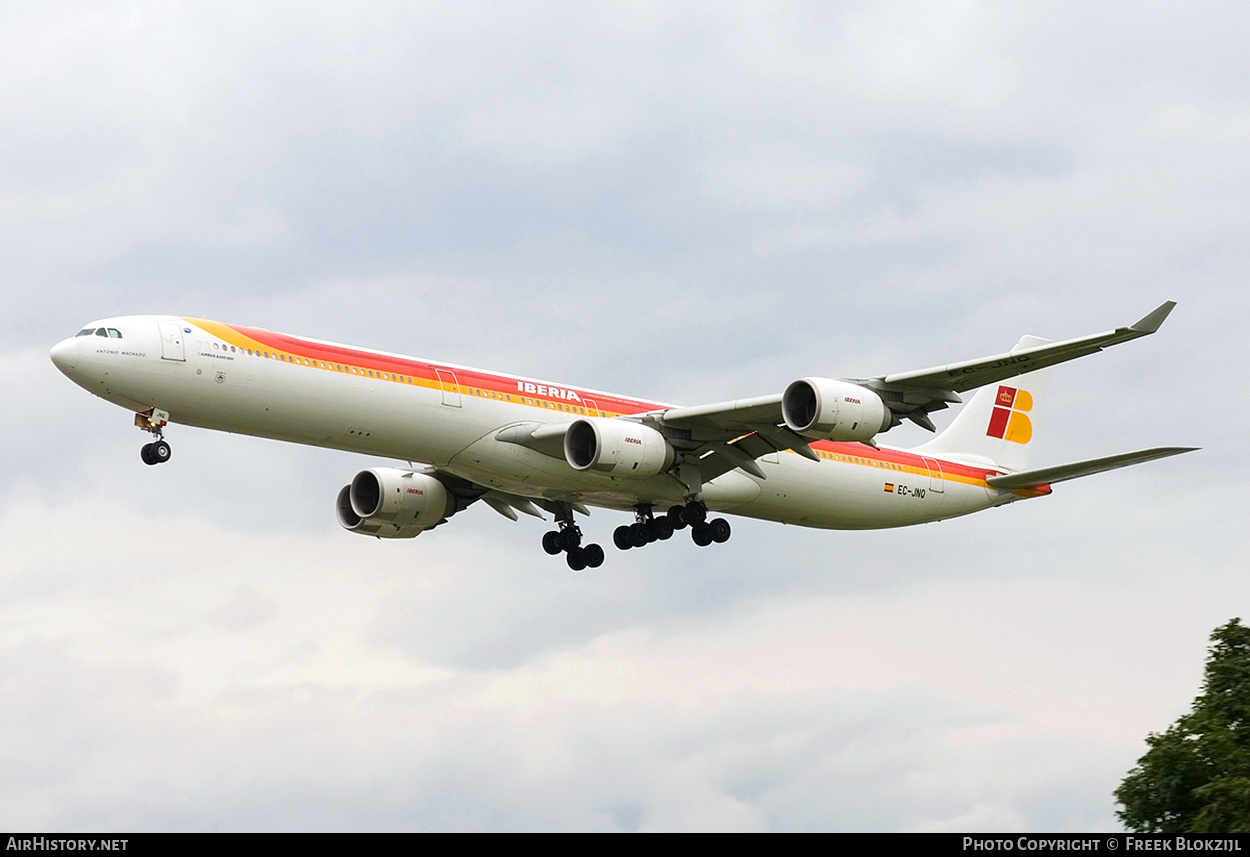 Aircraft Photo of EC-JNQ | Airbus A340-642 | Iberia | AirHistory.net #424413