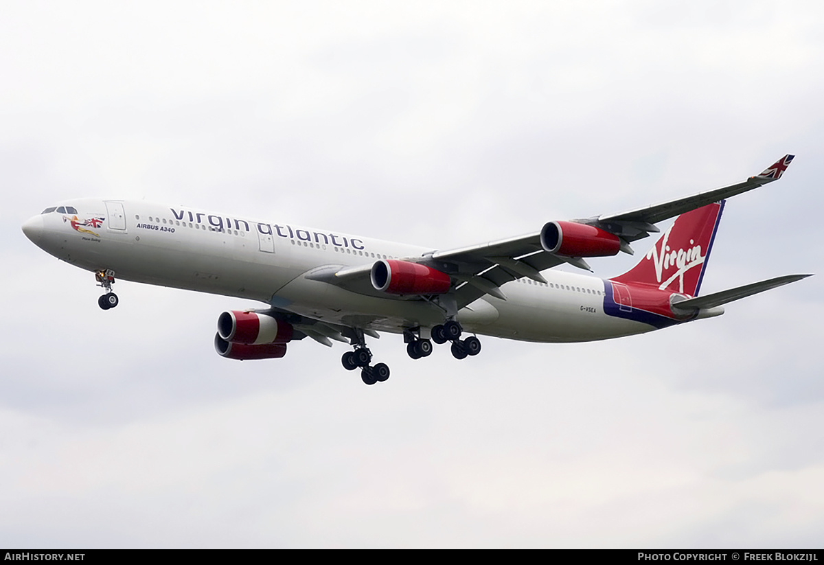 Aircraft Photo of G-VSEA | Airbus A340-311 | Virgin Atlantic Airways | AirHistory.net #424416