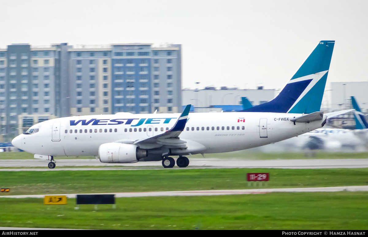 Aircraft Photo of C-FWBX | Boeing 737-7CT | WestJet | AirHistory.net #424419