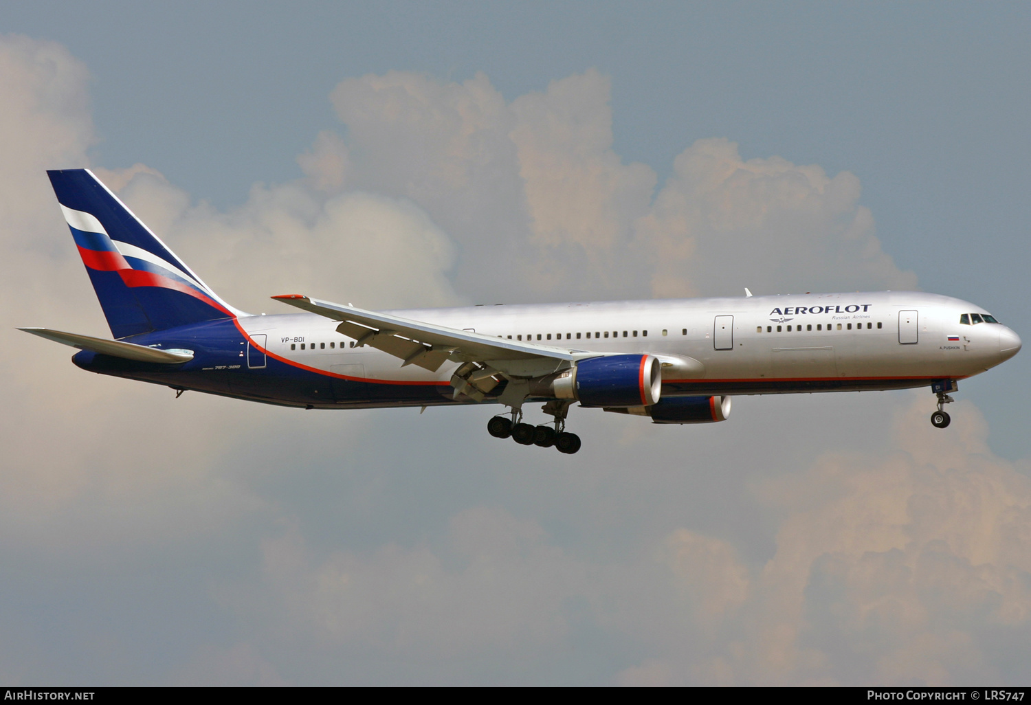Aircraft Photo of VP-BDI | Boeing 767-38A/ER | Aeroflot - Russian Airlines | AirHistory.net #424428