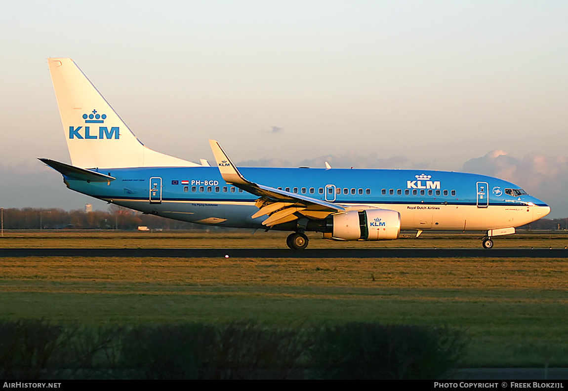 Aircraft Photo of PH-BGD | Boeing 737-7K2 | KLM - Royal Dutch Airlines | AirHistory.net #424484