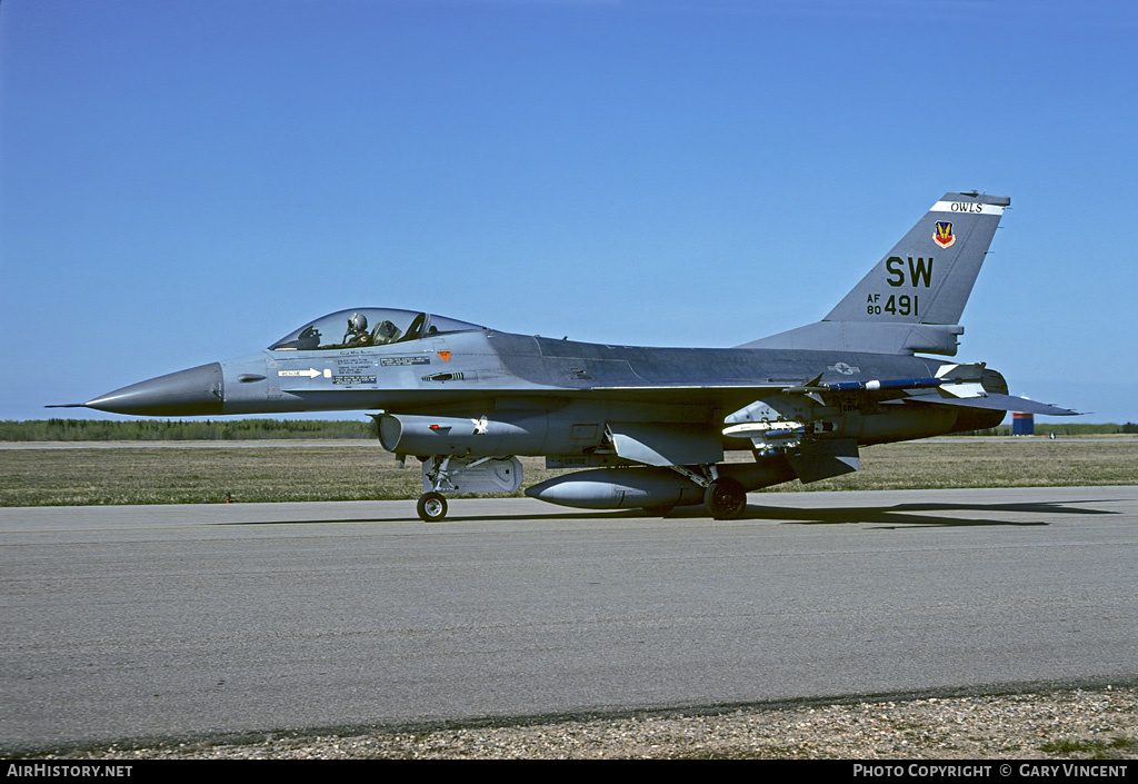 Aircraft Photo of 80-0491 / AF80-491 | General Dynamics F-16A Fighting Falcon | USA - Air Force | AirHistory.net #424504