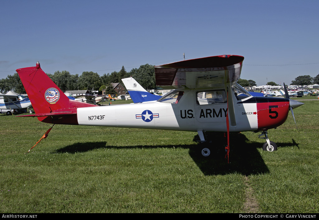 Aircraft Photo of N7743F | Cessna 150F | USA - Army | AirHistory.net #424505
