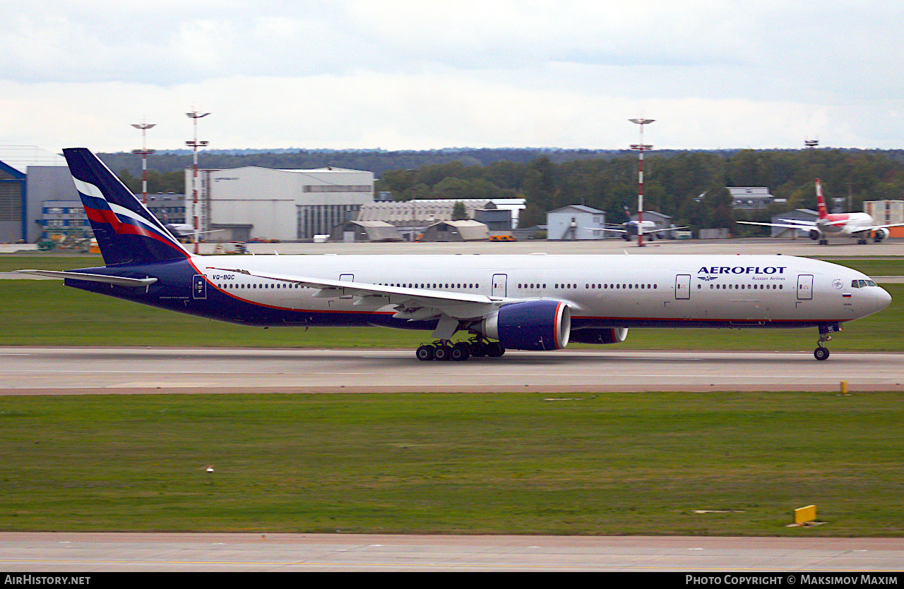 Aircraft Photo of VQ-BQC | Boeing 777-3M0/ER | Aeroflot - Russian Airlines | AirHistory.net #424523