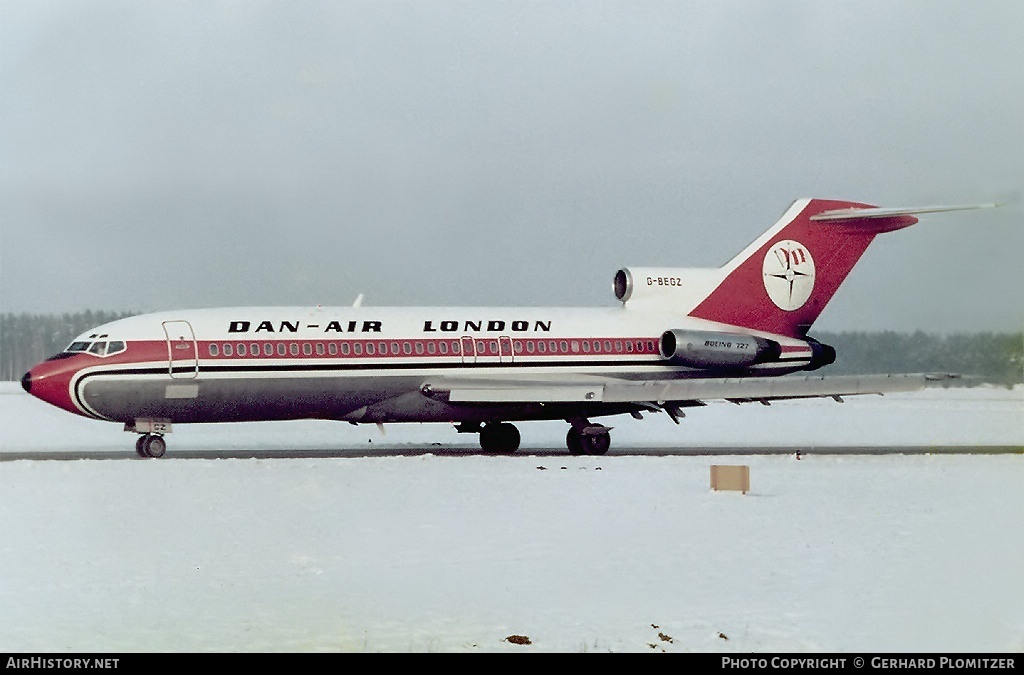 Aircraft Photo of G-BEGZ | Boeing 727-193 | Dan-Air London | AirHistory.net #424524