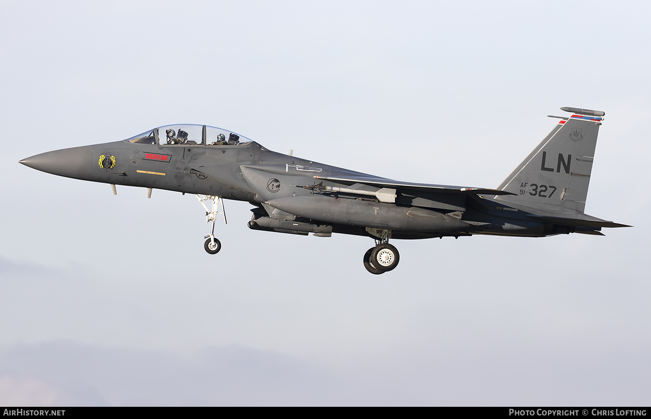 Aircraft Photo of 91-0327 / AF91-327 | McDonnell Douglas F-15E Strike Eagle | USA - Air Force | AirHistory.net #424539