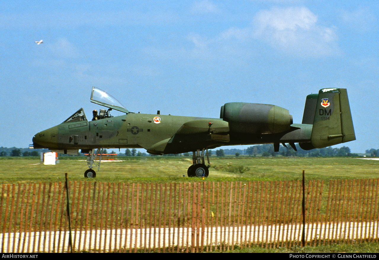 Aircraft Photo of 76-0514 | Fairchild A-10A Thunderbolt II | USA - Air Force | AirHistory.net #424549