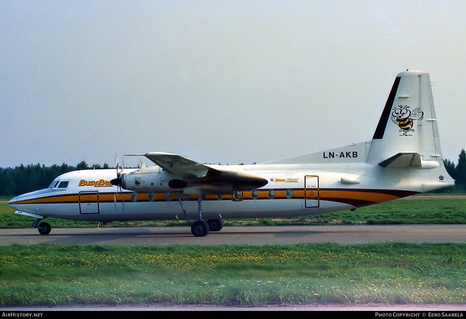 Aircraft Photo of LN-AKB | Fokker F27-200 Friendship | Busy Bee of Norway | AirHistory.net #424583