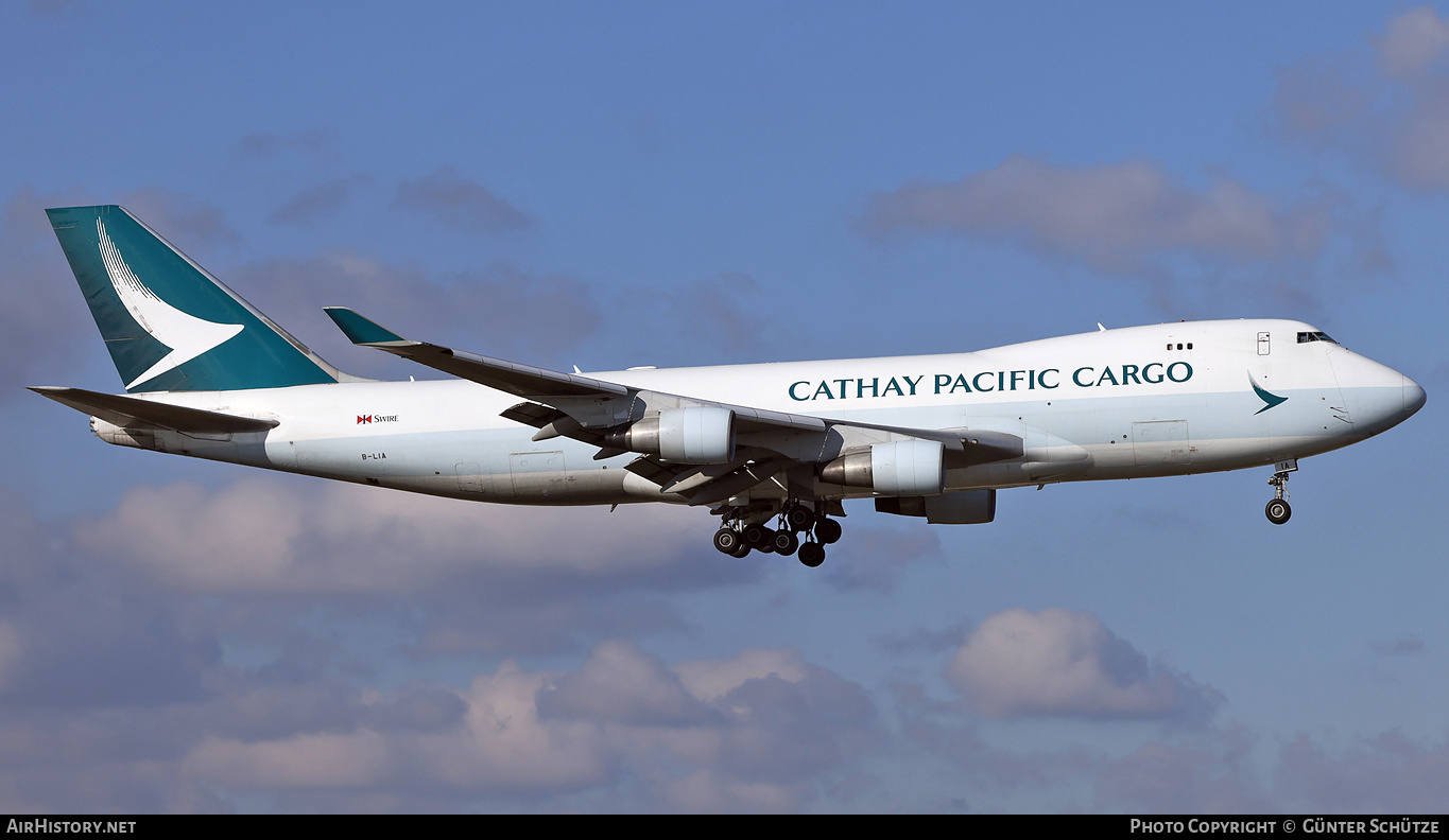 Aircraft Photo of B-LIA | Boeing 747-467F/ER/SCD | Cathay Pacific Airways Cargo | AirHistory.net #424598