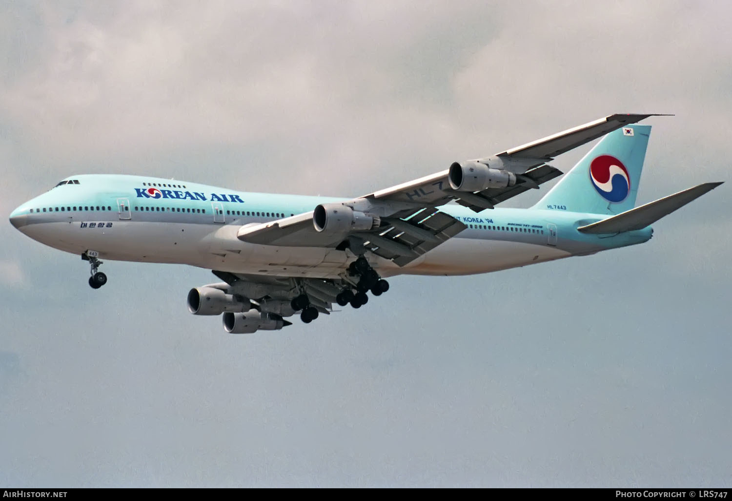 Aircraft Photo of HL7443 | Boeing 747-2B5B | Korean Air | AirHistory.net #424602