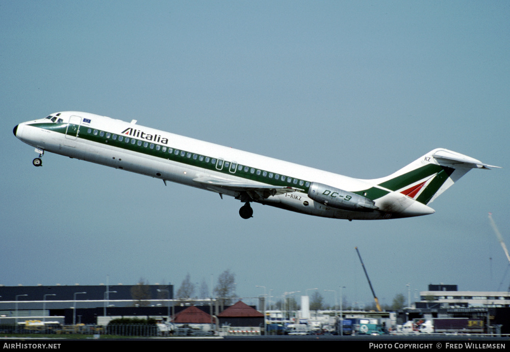 Aircraft Photo of I-RIKZ | McDonnell Douglas DC-9-32 | Alitalia | AirHistory.net #424622