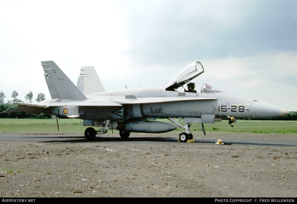 Aircraft Photo of C.15-41 | McDonnell Douglas EF-18A Hornet | Spain - Air Force | AirHistory.net #424641