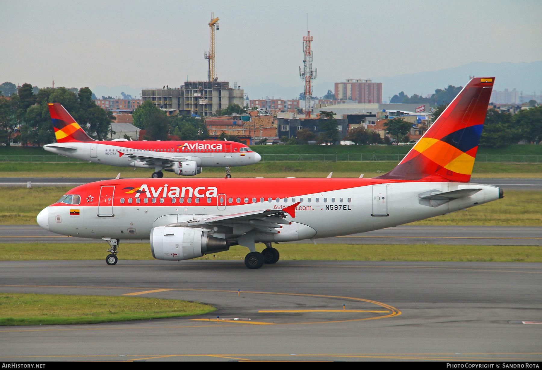 Aircraft Photo of N597EL | Airbus A318-111 | Avianca | AirHistory.net #424685