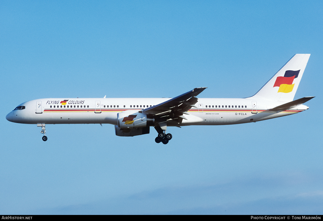 Aircraft Photo of G-FCLA | Boeing 757-28A | Flying Colours Airlines | AirHistory.net #424690