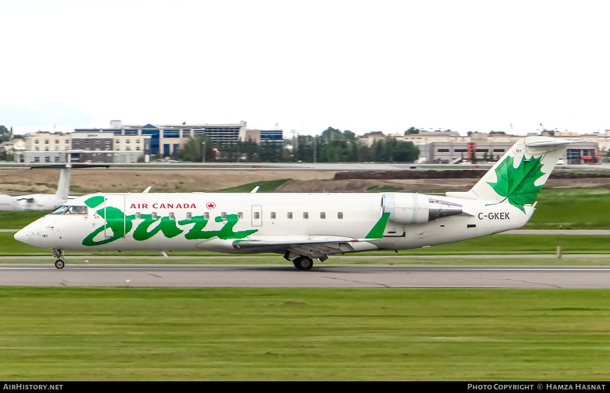 Aircraft Photo of C-GKEK | Bombardier CRJ-200ER (CL-600-2B19) | Air Canada Jazz | AirHistory.net #424696