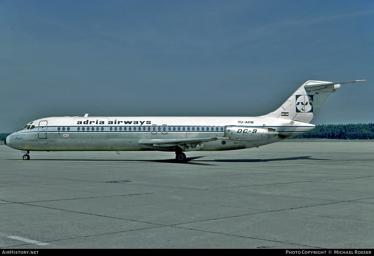 Aircraft Photo of YU-AHW | McDonnell Douglas DC-9-33RC | Adria Airways | AirHistory.net #424722