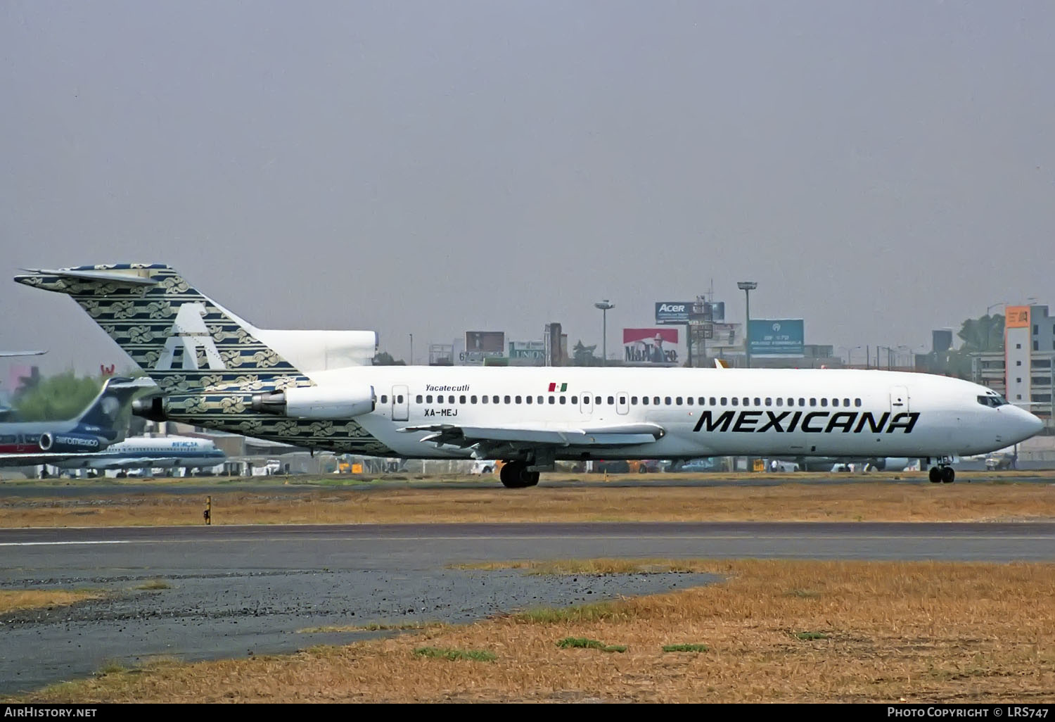 Aircraft Photo of XA-MEJ | Boeing 727-264/Adv | Mexicana | AirHistory.net #424730