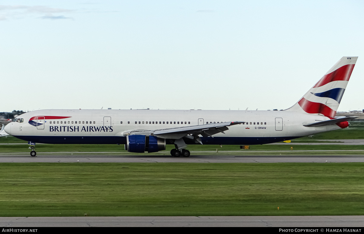 Aircraft Photo of G-BNWW | Boeing 767-336/ER | British Airways | AirHistory.net #424751