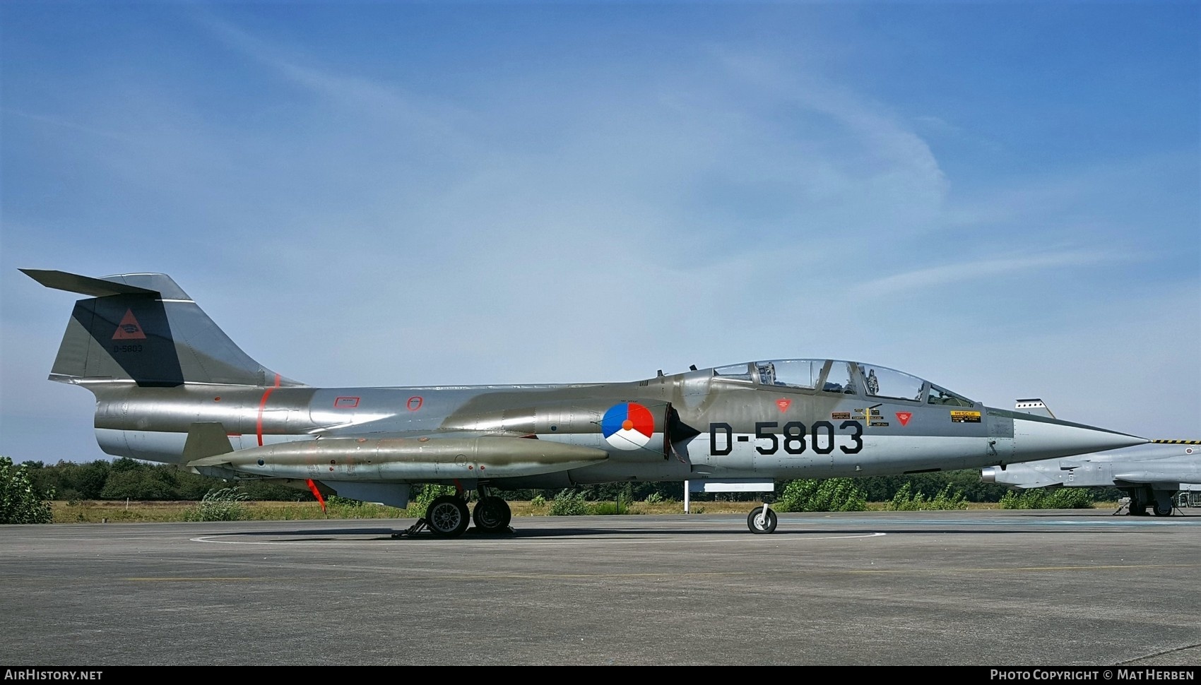 Aircraft Photo of D-5803 | Lockheed TF-104G Starfighter | Netherlands - Air Force | AirHistory.net #424889