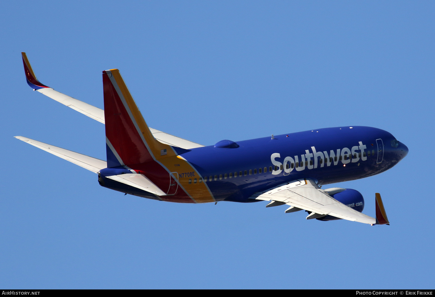 Aircraft Photo of N7708E | Boeing 737-76N | Southwest Airlines | AirHistory.net #424902