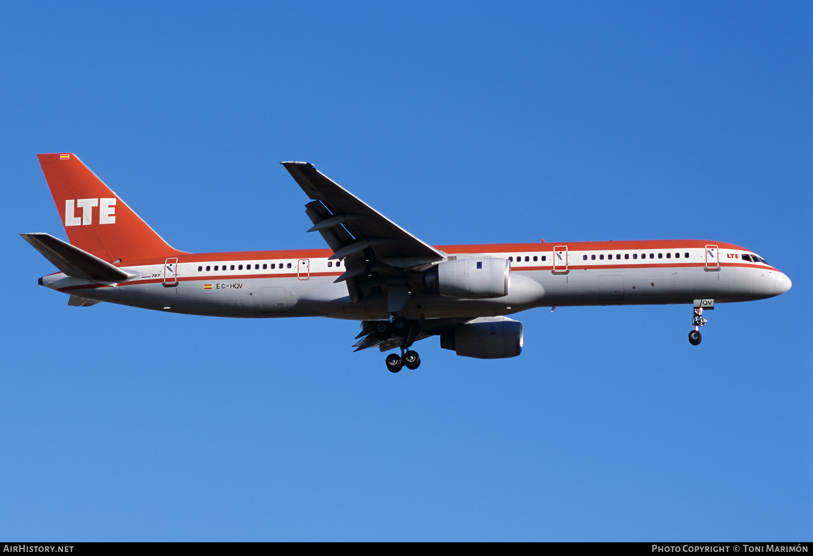 Aircraft Photo of EC-HQV | Boeing 757-2G5 | LTE International Airways | AirHistory.net #424926