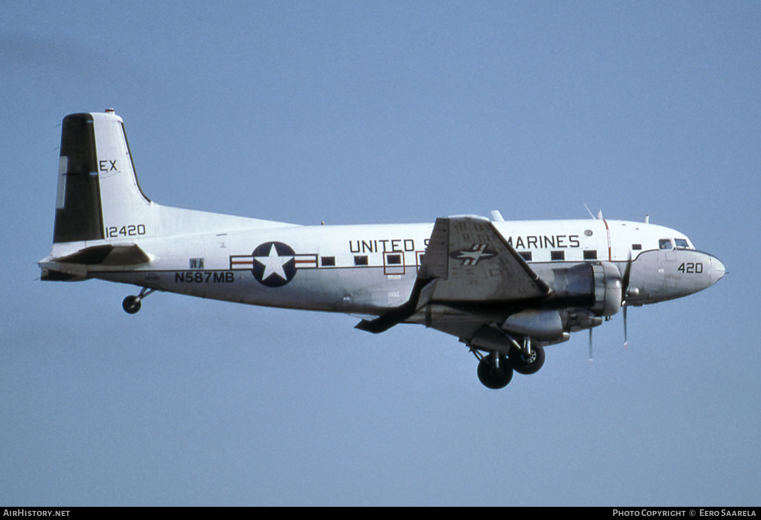Aircraft Photo of N587MB / 12420 | Douglas C-117D (DC-3S) | USA - Marines | AirHistory.net #425019