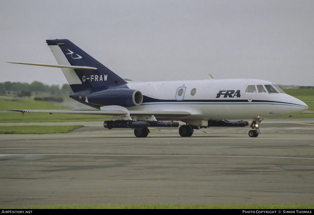 Aircraft Photo of G-FRAW | Dassault Falcon 20ECM | FRA - FR Aviation | AirHistory.net #425075