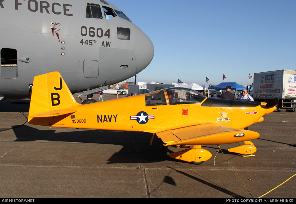 Aircraft Photo of N996BB | Van's RV-6A | USA - Navy | AirHistory.net #425136