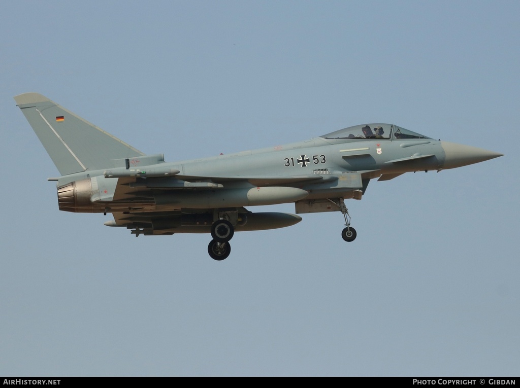 Aircraft Photo of 3153 | Eurofighter EF-2000 Typhoon S | Germany - Air Force | AirHistory.net #425147