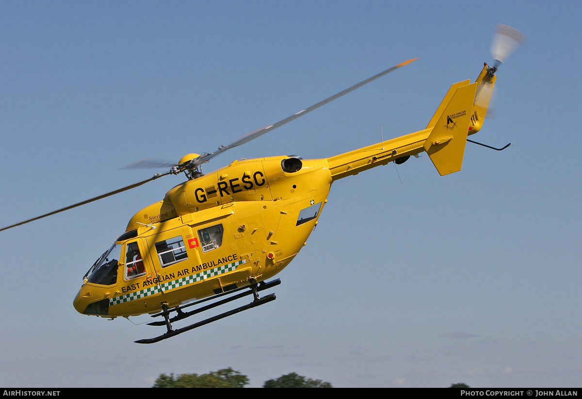 Aircraft Photo of G-RESC | Eurocopter-Kawasaki BK-117C-1 | East Anglian Air Ambulance | AirHistory.net #425180