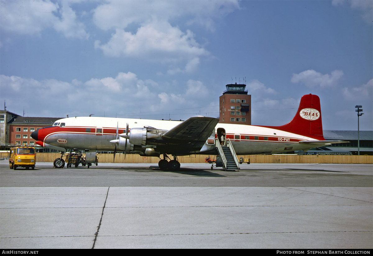 Aircraft Photo of OO-PAY | Douglas DC-6B | Belgian International Air Services - BIAS | AirHistory.net #425189