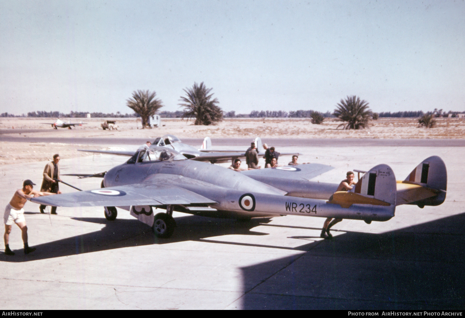 Aircraft Photo of WR234 | De Havilland D.H. 100 Vampire FB9 | New Zealand - Air Force | AirHistory.net #425220