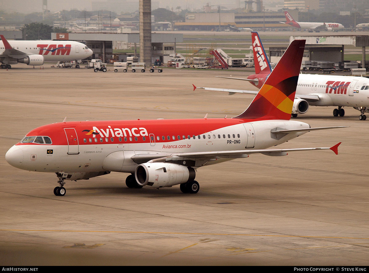 Aircraft Photo of PR-ONG | Airbus A318-121 | Avianca | AirHistory.net #425226