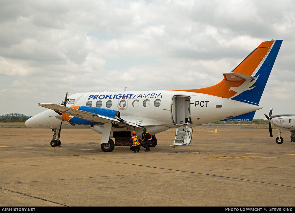 Aircraft Photo of 9J-PCT | British Aerospace BAe-3212 Jetstream Super 31 | Proflight Zambia | AirHistory.net #425268
