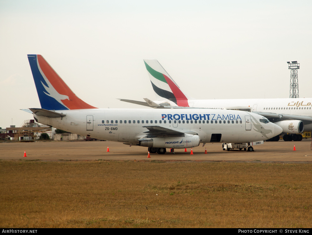 Aircraft Photo of ZS-SMD | Boeing 737-219 | Proflight Zambia | AirHistory.net #425271