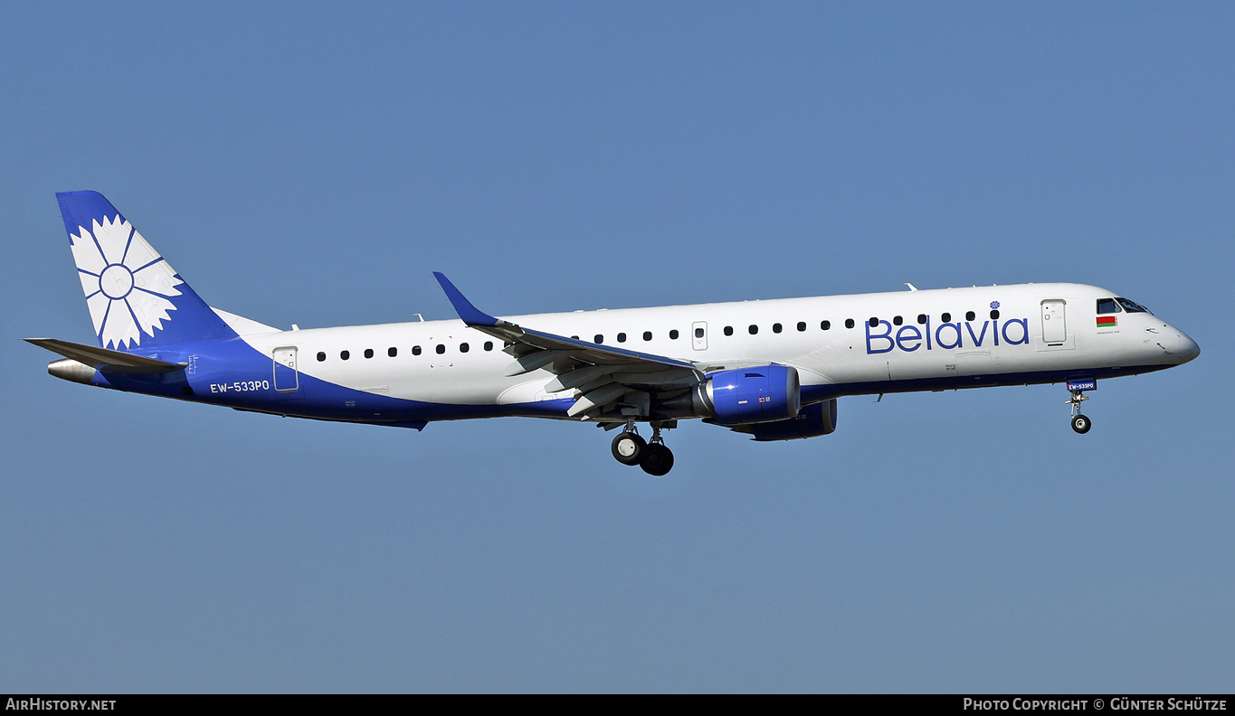 Aircraft Photo of EW-533PO | Embraer 195LR (ERJ-190-200LR) | Belavia | AirHistory.net #425277