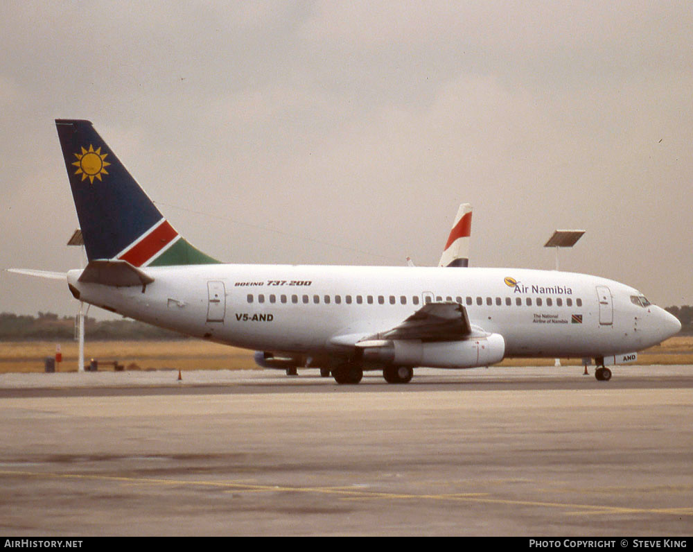 Aircraft Photo of V5-AND | Boeing 737-236/Adv | Air Namibia | AirHistory.net #425299