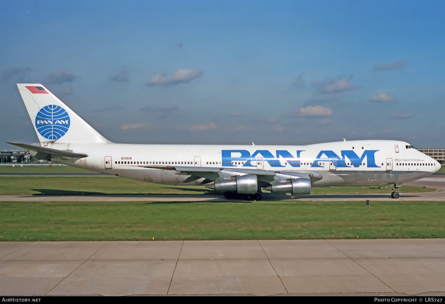 Aircraft Photo of N735PA | Boeing 747-121 | Pan American World Airways - Pan Am | AirHistory.net #425301