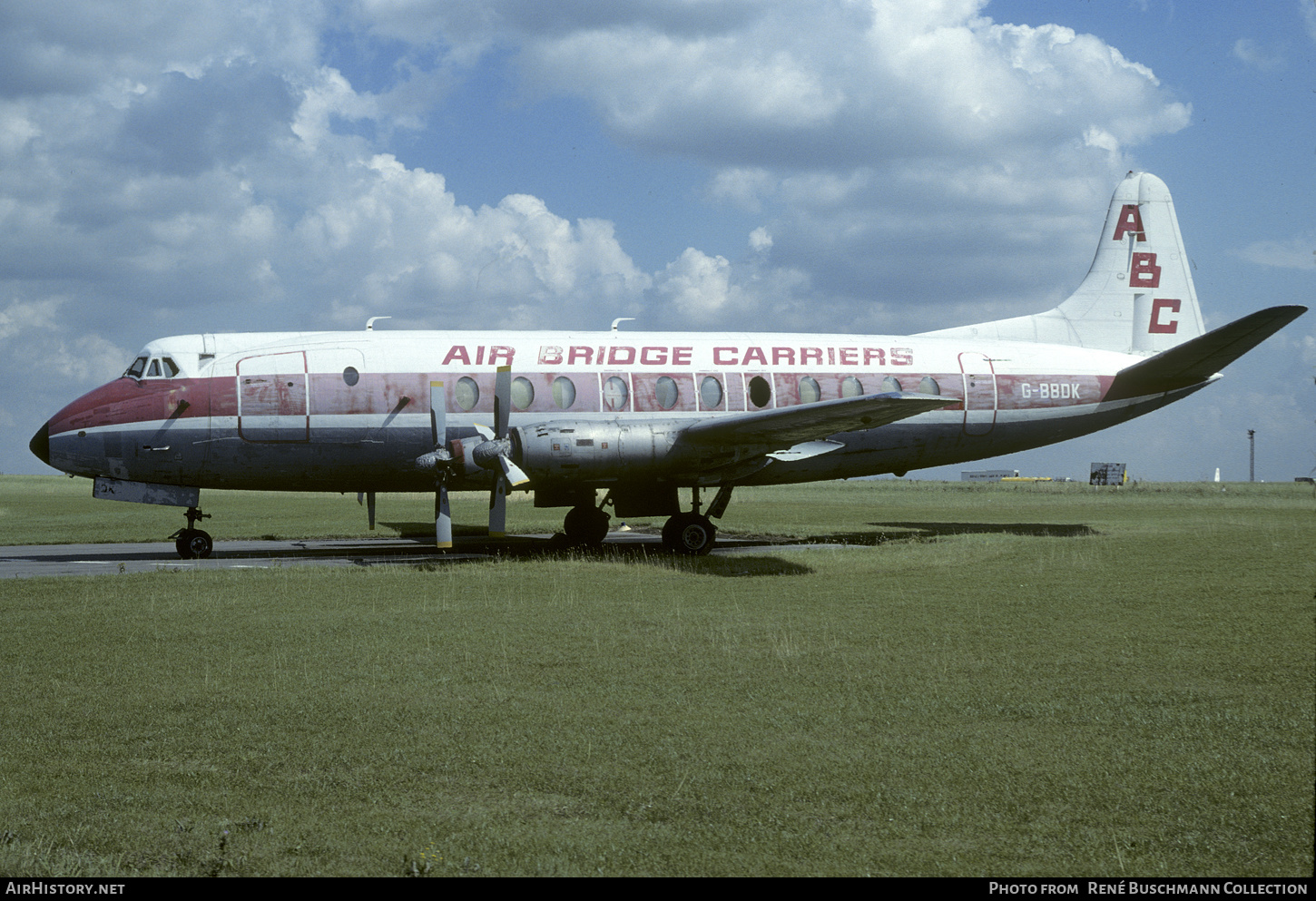 Aircraft Photo of G-BBDK | Vickers 808 Viscount | Air Bridge Carriers - ABC | AirHistory.net #425452