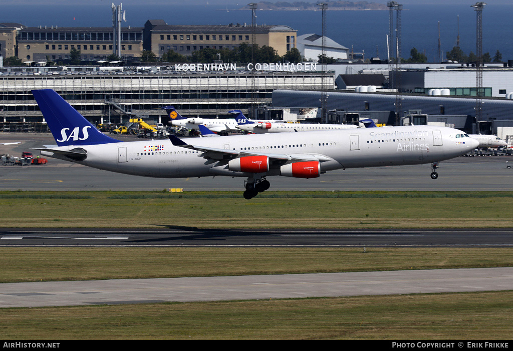 Aircraft Photo of LN-RKP | Airbus A340-313X | Scandinavian Airlines - SAS | AirHistory.net #425527