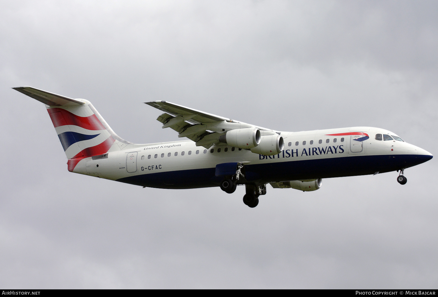 Aircraft Photo of G-CFAC | BAE Systems Avro 146-RJ100 | British Airways | AirHistory.net #425561