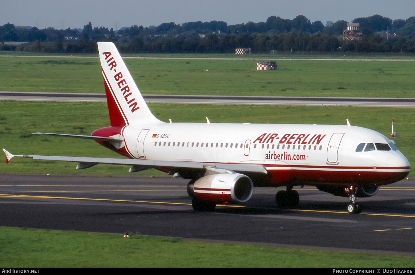 Aircraft Photo of D-ABGC | Airbus A319-132 | Air Berlin | AirHistory.net #425562