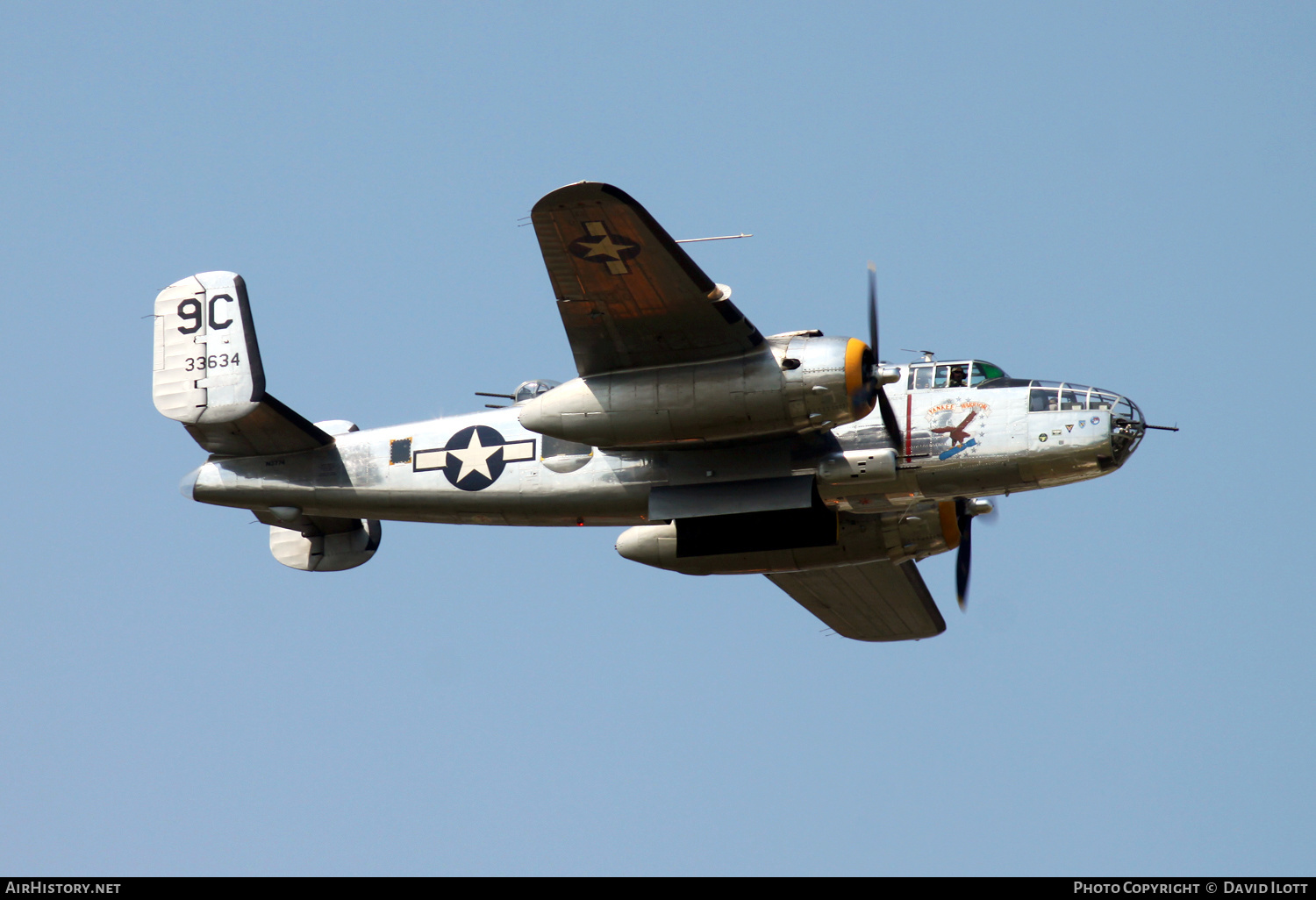 Aircraft Photo of N3774 / 33634 | North American B-25D Mitchell | USA - Air Force | AirHistory.net #425655