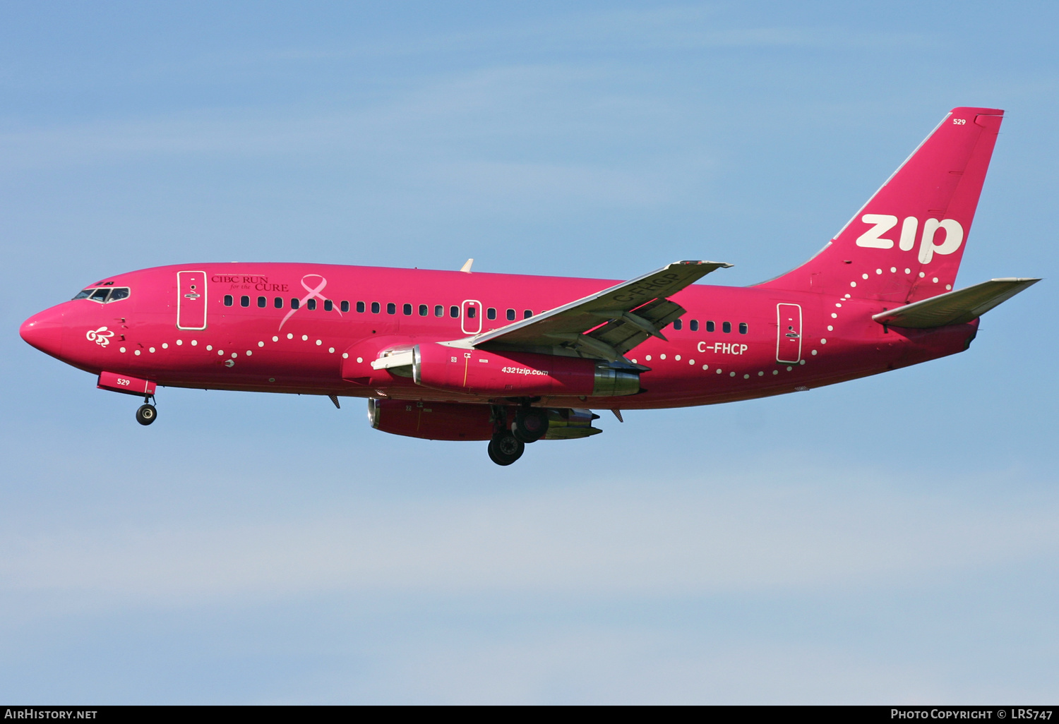 Aircraft Photo of C-FHCP | Boeing 737-2T5/Adv | Zip Air | AirHistory.net #425667